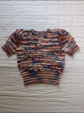 Misha And Puff Popcorn Space Dye Cotton Sweater Size 4-5T